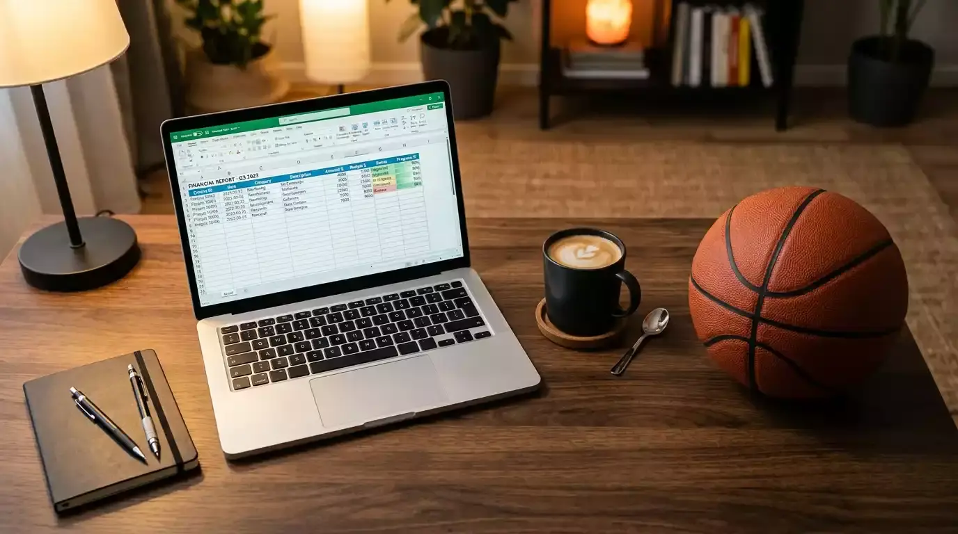 NBA betting bankroll tracker spreadsheet template for UK punters